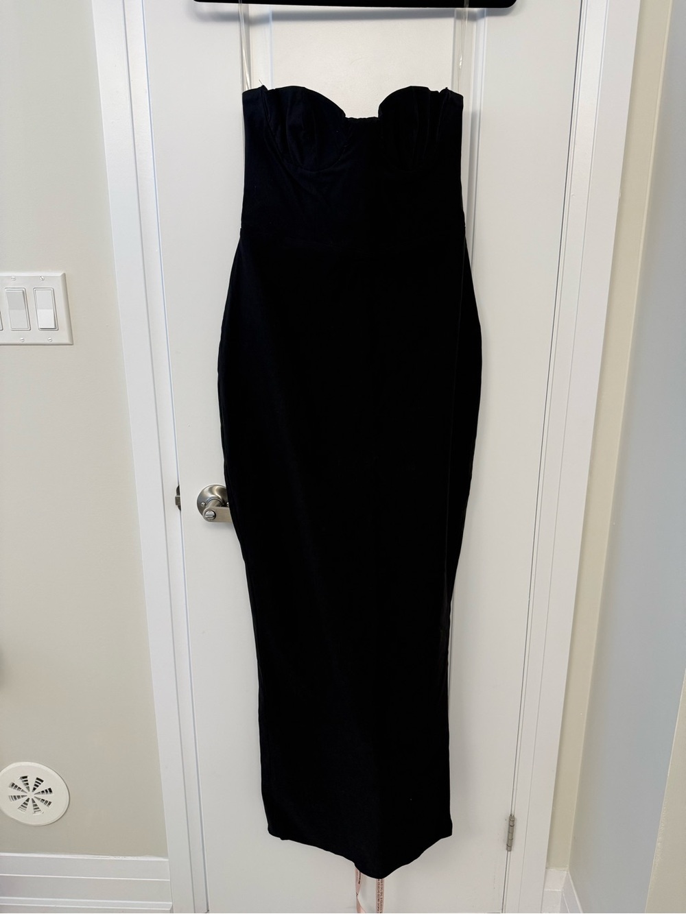 LUCIA Black Strapless Corset Maxi Dress - Picture 7 of 9